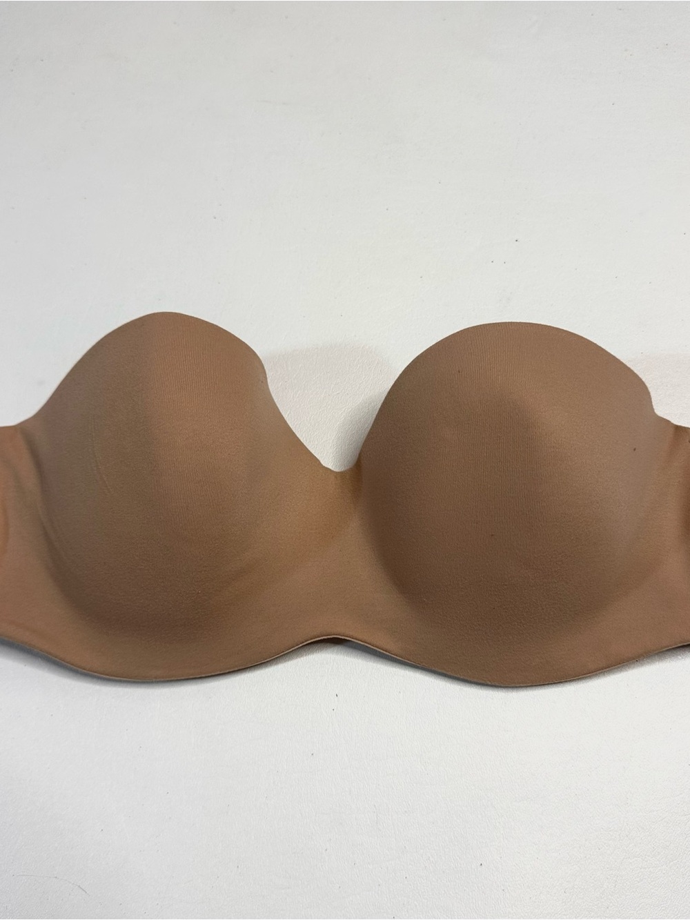 Strapless nude Victoria’s Secret bra